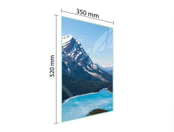 GLAS SKÆREBRÆT 35x52 PLADE