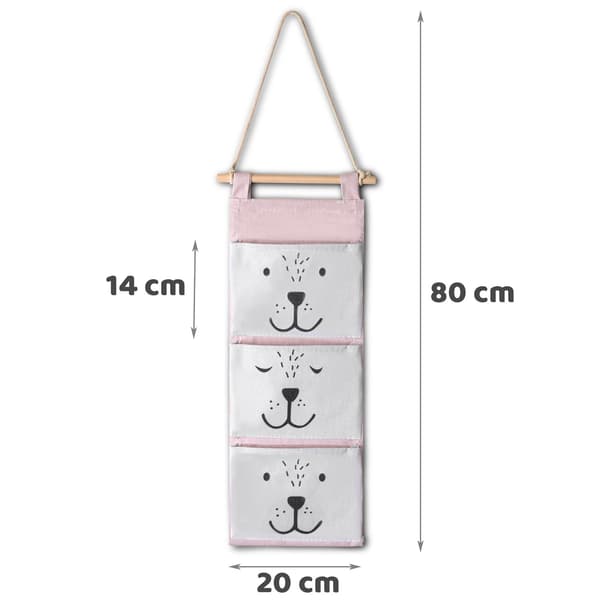 Nukido Hængende Legetøjs Organizer - Pink