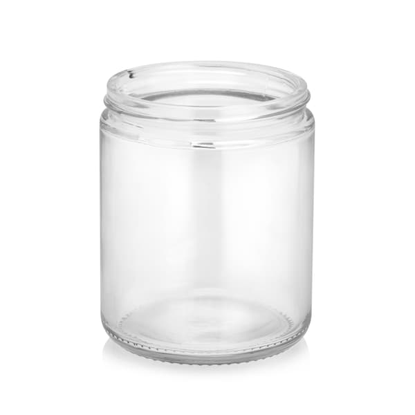 Farveløs glaskrukke 250 ml