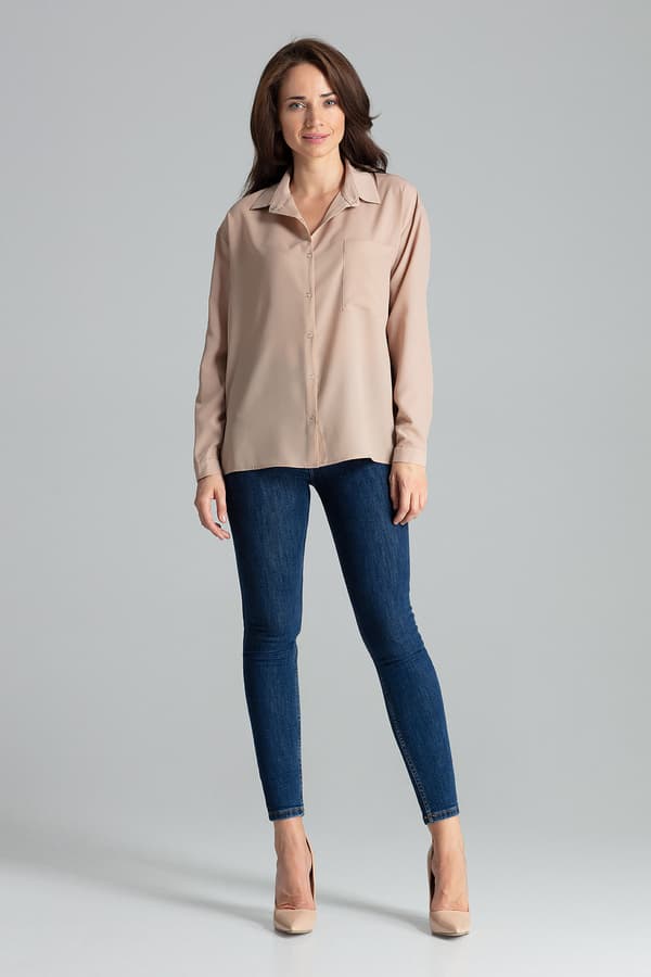 Skjorte L059 Beige S