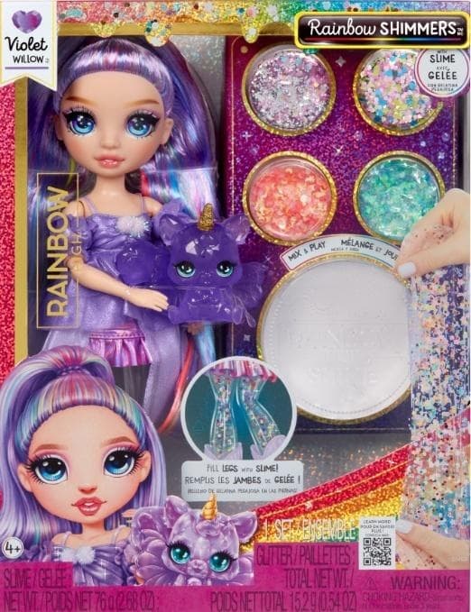 Regnbue Højglimmer med Slime Mode Violet
