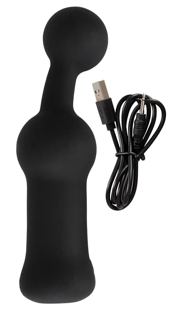 Black Velvets Silikone Prostata Vibrator med Kuglespids Sort