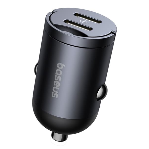 Autolaturi 2xUSB-C 30W - musta