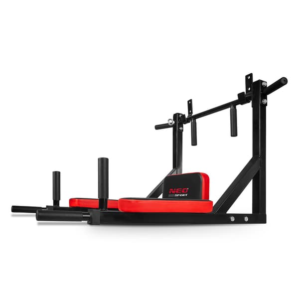 Väggmonterad pull-up-stång med ryggstöd NS-319