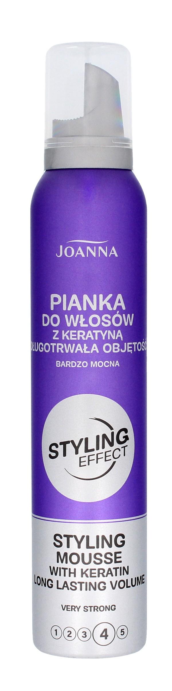 Joanna Styling Effect Keratin Hårmousse Långvarig Volym - Extra Stark 150ml