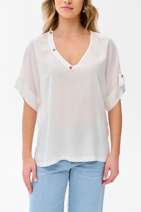 Damebluse Yasumi Ecru 40/42