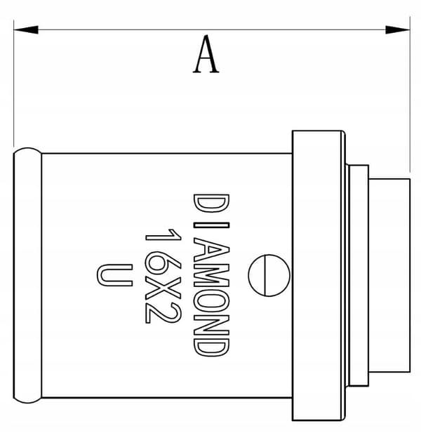 PEX-rörplugg ändstycke 20 mm Zapras diamant