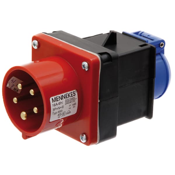 Sovitin - CEE-pistoke 400V 16A / pistorasia 250V 16A