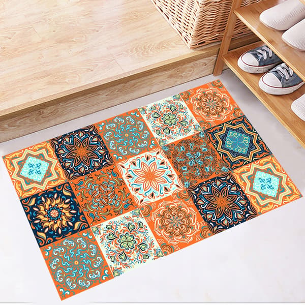 Selvklæbende PVC-fliser med patchwork-paneler, sæt med 10 tapeter 20x20cm zm-06-024