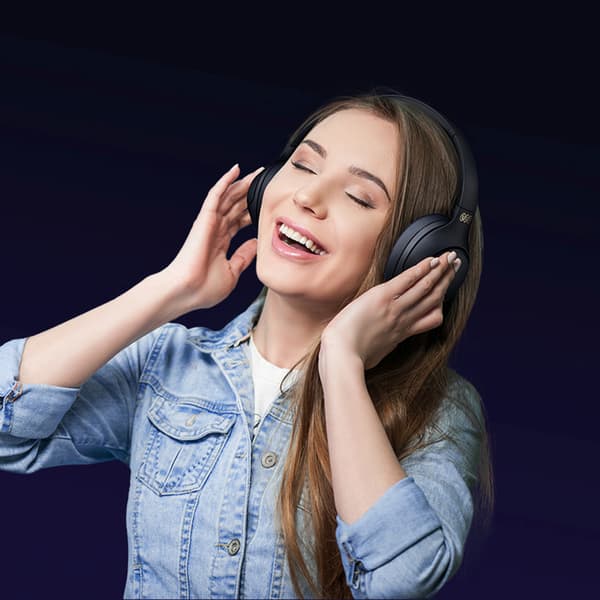 H3 ANC Bluetooth Trådløse Over-Ear Hovedtelefoner - Sort
