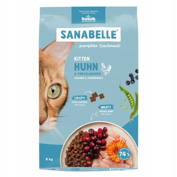 BOSCH Sanabelle kattungefoder med fjäderfä 8 kg