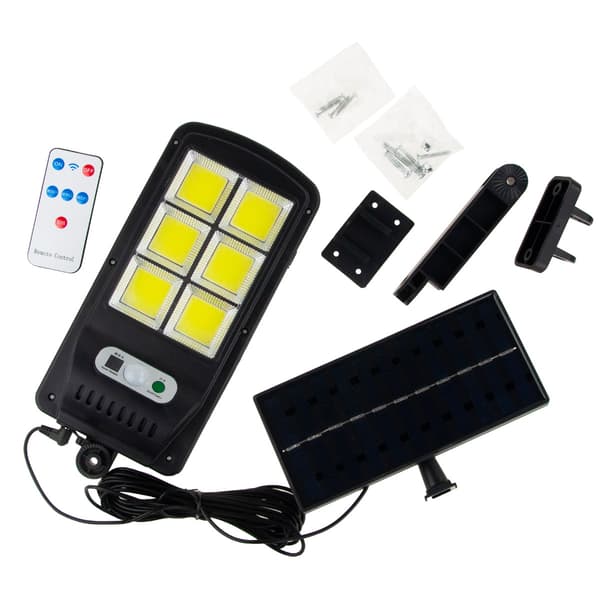 TG64680 COB solcellelampe, 120LED gadebelysning, udendørs lyspanel
