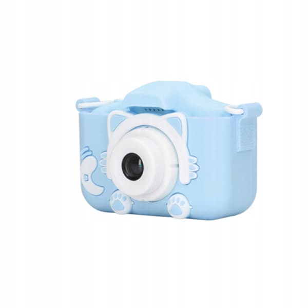 Camera Kitty Silikone Etui Spil Display Blå Snor X2N