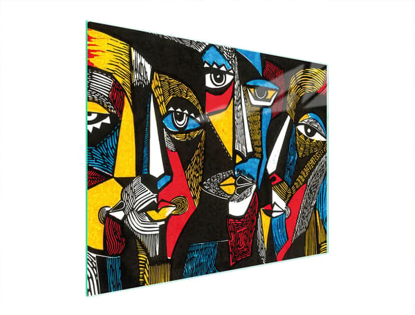 SKÄRBRÄDA I GLAS 52x40 POP ART.