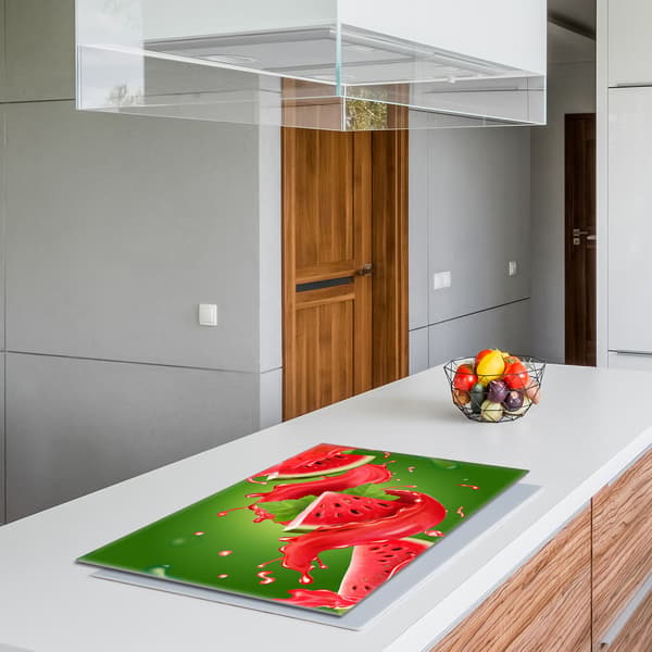 Glasskydd för spishäll 80x52 Vattenmelon