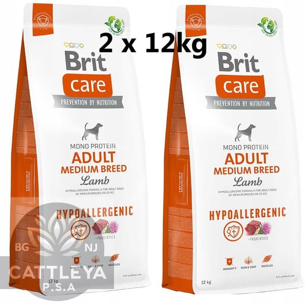 Brit Care Hypoallergeniskt Torrfoder för Hundar 12 kg Lamm