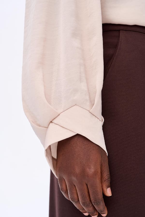 Chic Lys Beige Damebluse Chic Lys Beige Damebluse 44
