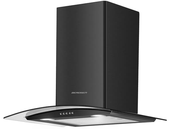 Berdsen BT-201 60 cm emhætte med skorsten