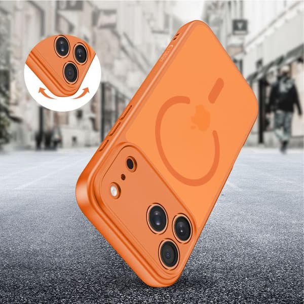 iPhone 17 Pro Max BasicMag MagSafe -kotelo - oranssi