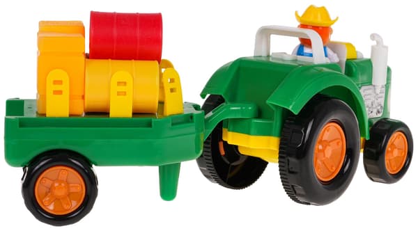Traktor- och bondset + tillbehör