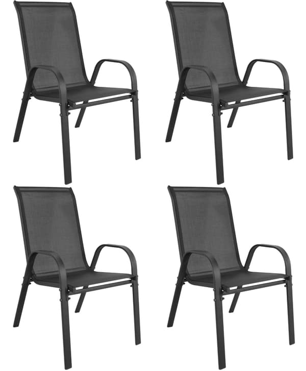 SOFIA stol - mørkegrå x 4