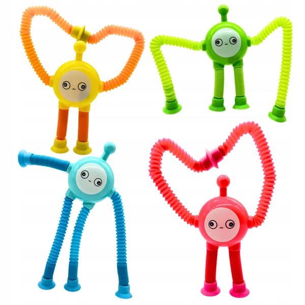 MEGADIDI SENSORY ROBOT poprør strækbart RØR SUGEKOPP