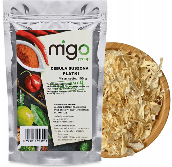 Tørrede løgflager (100g) - MIGOgroup