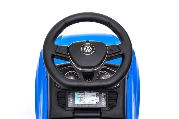 Volkswagen T-Roc blå pusher rollator