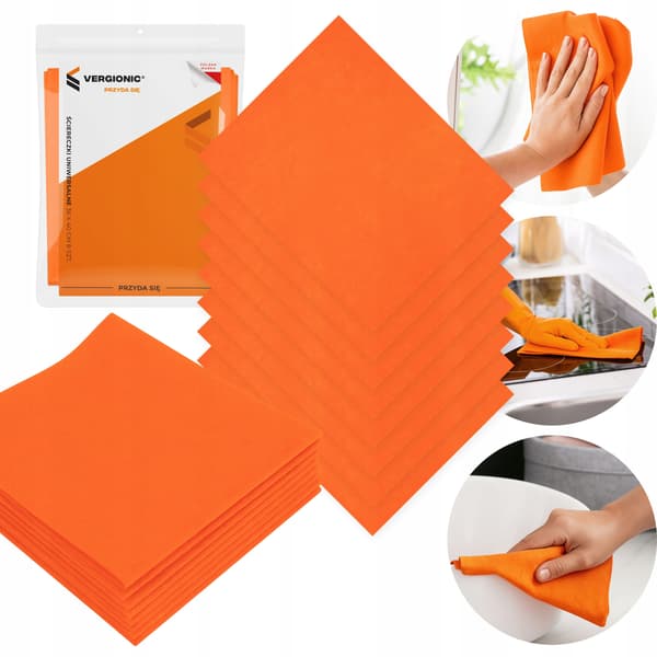 Universal non-woven klude 36×40 cm 8 stk. bløde absorberende VERGIONIC