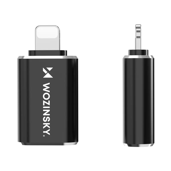 iPhone Lightning till USB-A OTG-adapter – svart