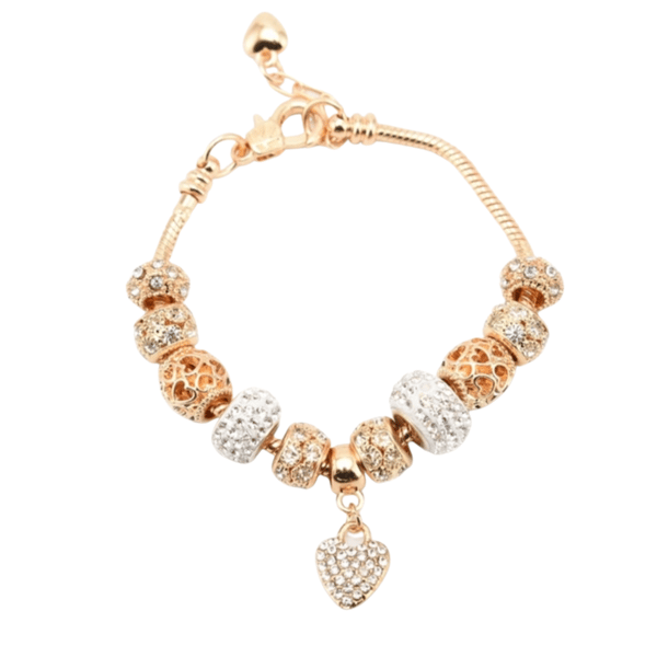 Pandora Modular Armbånd Guld Base Charms 18 cm