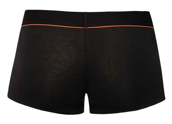 Svenjoyment Sorte Herre Boxershorts Med Røde Tynde Stroper M