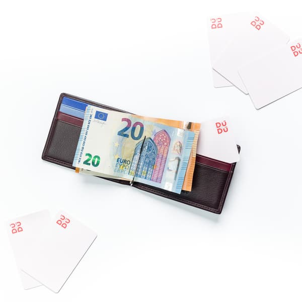 Minimalistisk herrplånbok i läder från DUDU