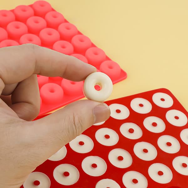 Silikone lysform donuts 20x12,7x1,1 cm