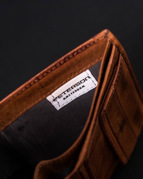 Peterson PTN N008L-PCA Herrplånbok i Läder