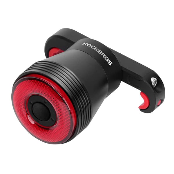 Q5 Baglygte til Cykel med Intelligent Stopsystem - Sort