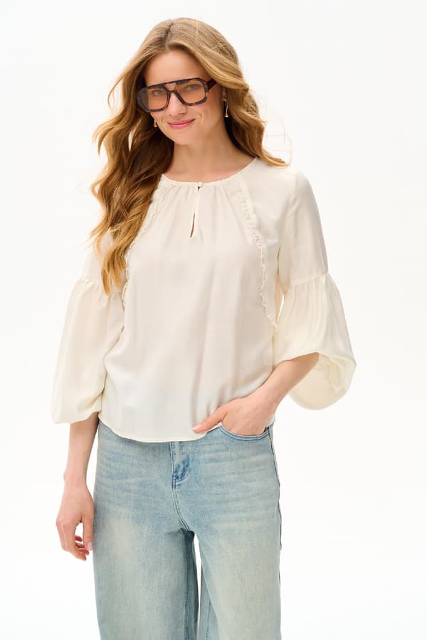 Ata Damebluse Ecru Ata Damebluse Ecru 40