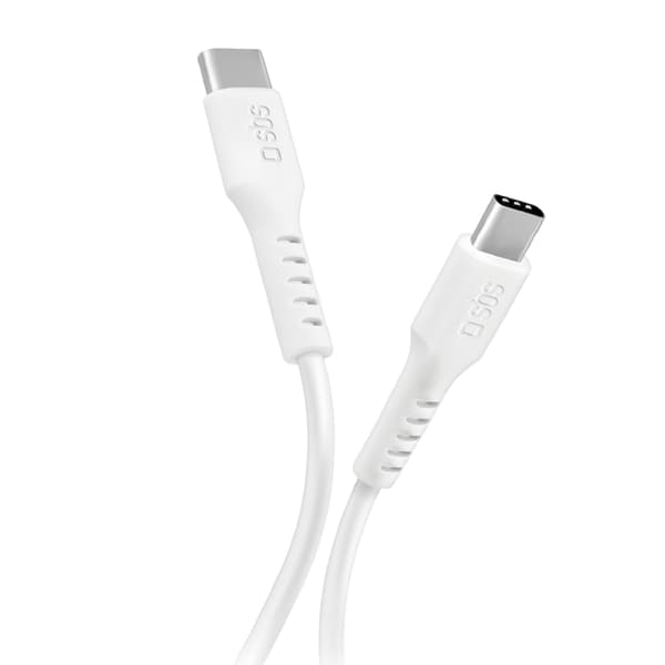 USB-C PD 25W 1 m kabel - hvid