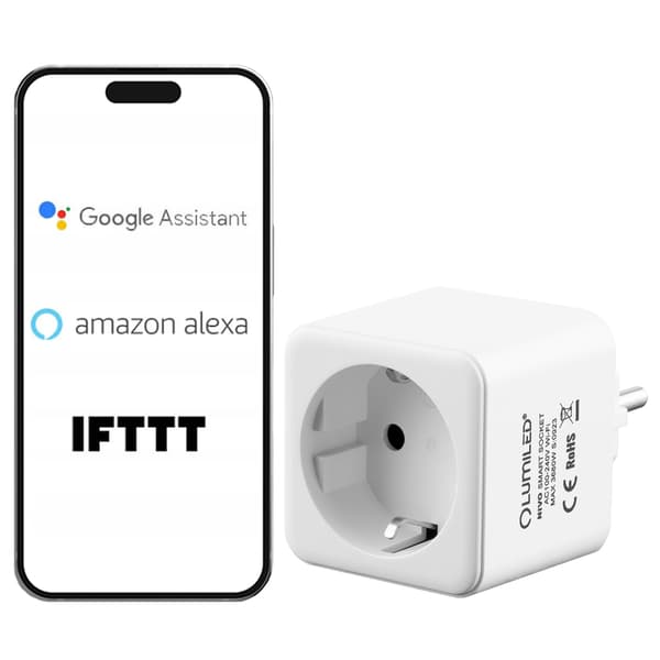 Smart WiFi Socket Wattmeter Timer Programmer TUYA SMART NIVO LUMILED