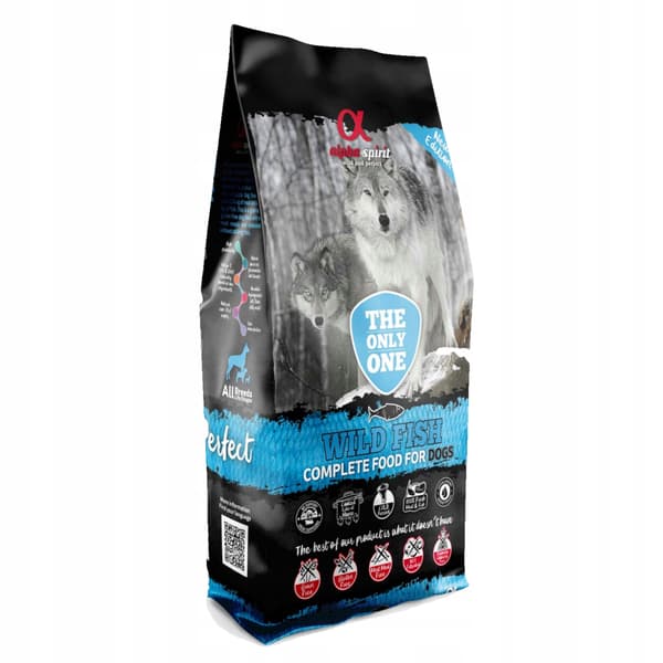 Alpha Spirit Komplet Hundefoder Vild Fisk 12 kg