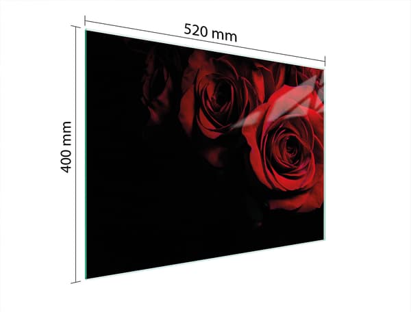 GLASSKÆREBRÆT 52x40 ROSA