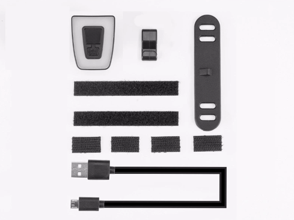 ROXAR Baglygte til cykelhjelm USB IPX5 20LM