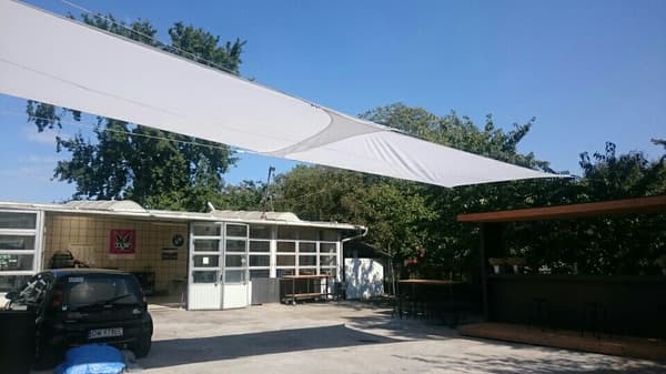Premium 2x2 vattentät segel vitt