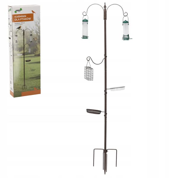 GARDENLINE FUGLEFODER 190 CM STÅL PERG-N5047
