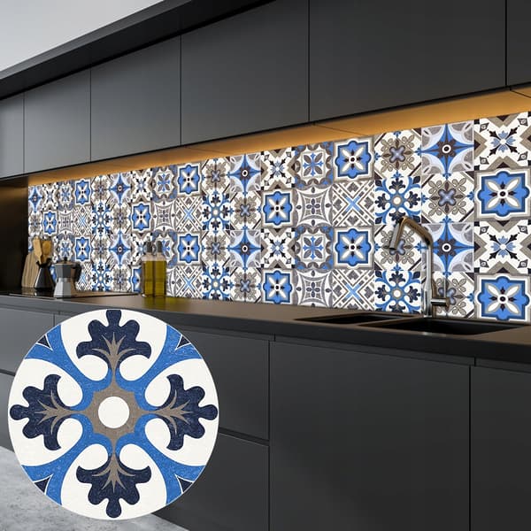 Selvklæbende PVC-patchwork-paneler, sæt med 10 tapet 20x20 cm ZM-06-039