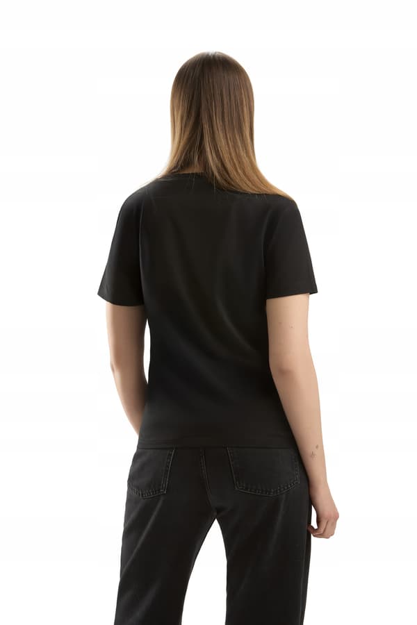 BDTS-01 M SORT bomulds-T-shirt til kvinder SIENNA