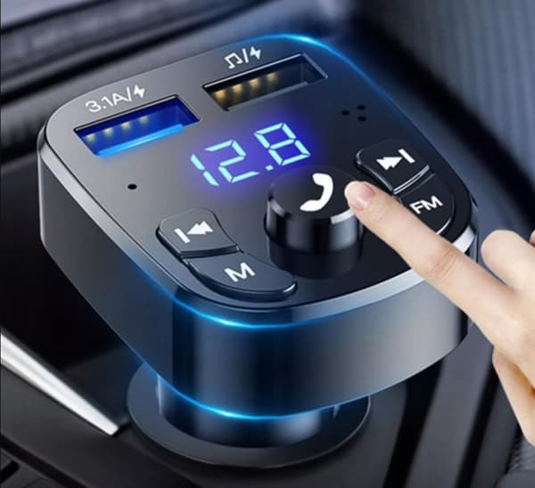 FM-SENDER BLUETOOTH USB-OPLADER 3.1A QC 3.0 Koanni