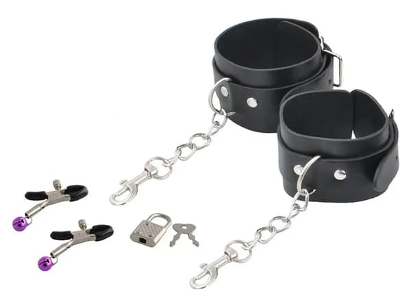 BDSM-set EROTISKA LEKSAKER svart 13 delar