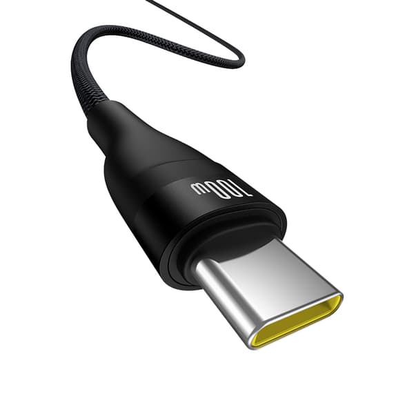 Flash 2 USB-A - USB-C 100W 2m kabel - Svart