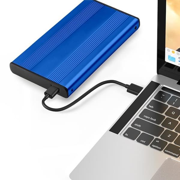 Qoltec HDD/SSD-kabinet 2,5" SATA3 | USB 3.0 | Blå